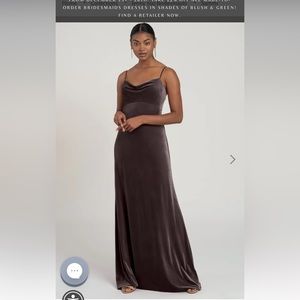 Jenny Yoo Sammi bridesmaid dress vintage plum